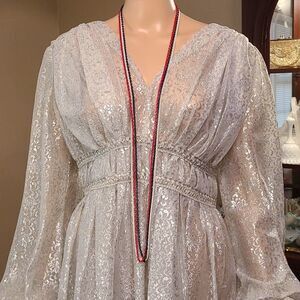 Vintage Red, White, and Blue Necklace